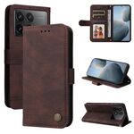 Per Xiaomi Redmi K70 / K70 Pro Skin Feel Life Tree Custodia in pelle con bottoni in metallo (marrone)