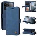 Per Xiaomi Redmi K70 / K70 Pro Skin Feel Life Tree Custodia in pelle con bottoni in metallo (blu)