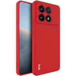 Custodia morbida per telefono in TPU con bordo dritto per Xiaomi Poco X6 Pro 5G/Redmi K70E 5G IMAK UC-4 (rosso)