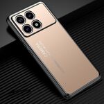 Per Xiaomi Redmi K70 Pro Custodia per telefono in metallo smerigliato (oro)