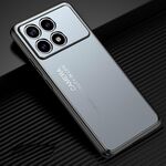 Per la custodia del telefono in metallo smerigliato Xiaomi Redmi K70 Pro (blu)