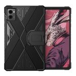 Custodia per tablet in TPU antiurto con texture spazzolata per Lenovo Legion Y700 2023 con supporto (nero)