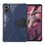 Custodia per tablet in TPU antiurto con texture spazzolata per Lenovo Legion Y700 2023 con supporto (blu)