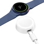 Caricabatterie wireless magnetico per orologio intelligente portatile serie Samsung Galaxy Watch (bianco)