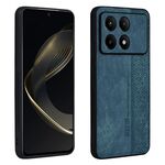 Per Xiaomi Redmi K70 AZNS Custodia per telefono con sensazione di pelle in rilievo 3D (verde scuro)