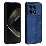 Per Xiaomi Redmi K70 AZNS Custodia per telefono con sensazione di pelle in rilievo 3D (blu zaffiro)