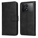 Per Xiaomi Redmi K70E Custodia per cellulare in pelle con texture classica in vitello (nera)