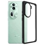 Per OPPO Reno11 Pro 5G Global Frosted TPU + Custodia per telefono PC trasparente (Nero)