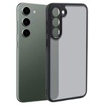 Per Samsung Galaxy S23+ 5G Custodia in TPU nero opaco a pori fini + custodia per PC