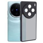 Per vivo X100 Pro Custodia per telefono in TPU nero opaco a pori fini + PC