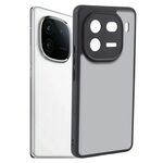Per vivo iQOO 12 Custodia per telefono in TPU nero opaco a pori fini + PC