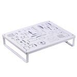 Staffa per fornello elettromagnetico in ferro Staffa per forno a microonde per uso domestico Scaffale per condimenti per cucina(Bianco)