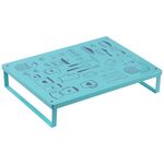Staffa per fornello elettromagnetico in ferro Staffa per forno a microonde per uso domestico Scaffale per condimenti per cucina(Verde)
