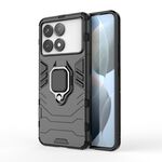 Per Xiaomi Redmi K70 Custodia antiurto per PC + supporto in TPU (nera)