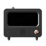 USB Simulazione del rumore bianco Fiamma Fornace per aromaterapia Macchina per interni Grande spruzzo Umidificatore per misurazione(Nero)