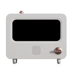 USB Simulazione del rumore bianco Fiamma Fornace per aromaterapia Macchina per interni Grande spruzzo Umidificatore per misurazione(Bianco)