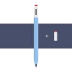 Per Xiaomi Inspiration Stylus 1st LOVE MEI Custodia protettiva in silicone stile retrò (blu)