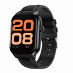 Cinturino in pelle da 2,01 pollici Chiamata Bluetooth Smart Watch Supporto Monitoraggio della frequenza cardiaca / Zucchero nel sangue non invasivo (Nero)