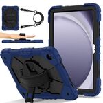 Custodia per tablet PC ibrida in silicone Robot C2 per Samsung Galaxy Tab A9+ X216 (nero blu scuro)
