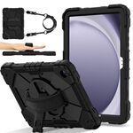 Custodia per tablet PC ibrida in silicone Robot C2 per Samsung Galaxy Tab A9+ X216 (nero)