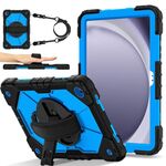 Custodia per tablet PC ibrida in silicone Robot C2 per Samsung Galaxy Tab A9+ X216 (nero blu)