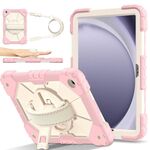 Custodia per tablet PC ibrida in silicone Robot C2 per Samsung Galaxy Tab A9+ X216 (oro rosa beige)