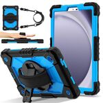 Custodia per tablet PC ibrida in silicone Robot C2 per Samsung Galaxy Tab A9 X115 (nero blu)