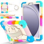 Custodia per tablet PC ibrida in silicone Robot C2 per Samsung Galaxy Tab A9 X115 (colorato blu)