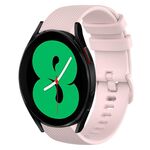 Per Samsung Galaxy Watch4 Cinturino in silicone a tinta unita da 44 mm 20 mm (rosa)