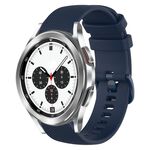 Per Samsung Galaxy Watch4 Classic 42mm 20mm Cinturino in silicone a tinta unita (blu notte)