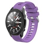 Per Samsung Galaxy Watch5 Pro 45mm 20mm Twill cinturino in silicone a tinta unita (viola)