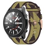 Per Samsung Galaxy Watch5 Pro 45mm 20mm Cinturino in nylon intrecciato (giallo)