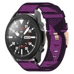 Per Samsung Galaxy Watch5 Pro 45mm 20mm Cinturino in nylon intrecciato (viola)