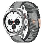 Per Samsung Galaxy Watch4 Cinturino in nylon intrecciato classico da 42 mm 20 mm (grigio)