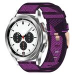 Per Samsung Galaxy Watch4 Cinturino in nylon intrecciato classico da 42 mm 20 mm (viola)