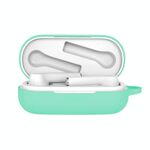 Custodia protettiva in silicone per auricolari Bluetooth per Huawei Honor FlyPods 3 (verde menta)