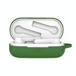 Custodia protettiva in silicone per auricolari Bluetooth per Huawei Honor FlyPods 3 (verde erba)