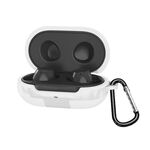 Custodia in silicone per auricolari Bluetooth da 2 pezzi per Samsung Galaxy Buds (bianco)