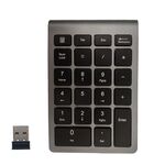 BT304 Mini tastiera wireless per laptop a 22 tasti, specifiche: 2.4G (grigio)