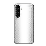 Per Samsung Galaxy S24+ 5G Custodia per cellulare in vetro TPU con texture sfumata (bianca)