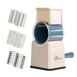 Trituratore multifunzione a manovella per tritatutto per verdure Cyclone Home 3 in 1 (blu pavone)