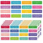 15 fogli/set 240 pezzi adesivi motivazionali inglesi a colori ad acqua diario tazza d'acqua regalo adesivi fai da te (G007)