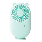 Supporto per telefono portatile con ventola portatile USB mini tascabile (verde)