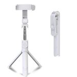 XT09 Live Cell Phone Treppiede Selfie Stick Staffa Bluetooth Selfie Stick (Bianco)