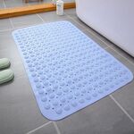 Tappetino antiscivolo per bagno in PVC Tappetino per piedi impermeabile per massaggio addensato, dimensioni: 58x88 cm (azzurro)
