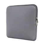 Borsa con custodia in tinta unita per laptop da 15,6 pollici (grigia)