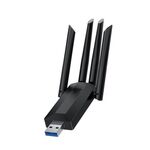 A07 Adattatore di rete per computer wireless ad alta velocità USB 3.0 dual-band a 4 antenne senza driver