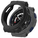 Per Amazfit Active Edge A2212 Custodia protettiva per orologio in TPU armatura cava mezza confezione (nera)