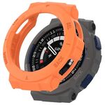 Per Amazfit Active Edge A2212 Custodia protettiva per orologio in TPU armatura cava mezza confezione (arancione)