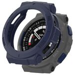 Per Amazfit Active Edge A2212 Custodia protettiva per orologio in TPU armatura cava mezza confezione (blu)